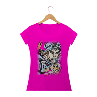 Nome do produtoCamiseta Babylook Johnny Joestar - Camiseta JoJo's Bizarre Adventure Part 7 - Steel Ball Run