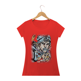 Nome do produtoCamiseta Babylook Johnny Joestar - Camiseta JoJo's Bizarre Adventure Part 7 - Steel Ball Run