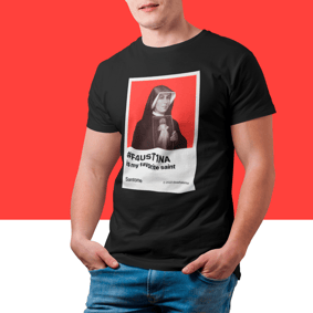 Camisa Faustina minha santa favorita