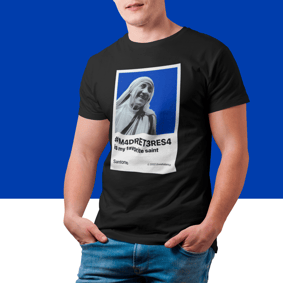 Camisa Madre Teresa minha santa favorita