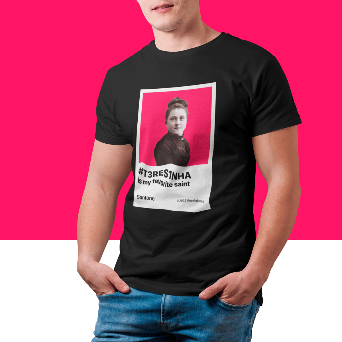 Nome do produto: Camisa Teresinha minha santa favorita