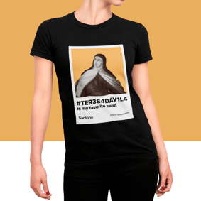Camisa Teresa D´Ávila minha santa favorita