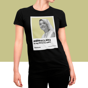 Camisa Imrã Clare Crockett minha santa favorita