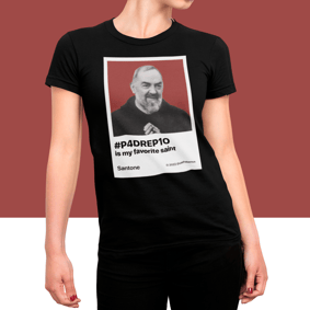 Camisa Padre Pio meu santo favorito