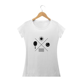 CAMISETA -  BABY LONG - BEACH TENNIS