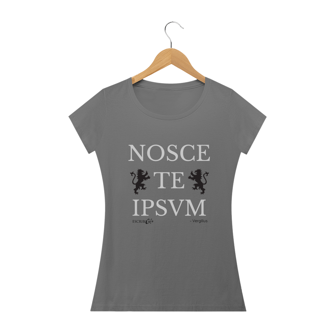 Nome do produto: Camiseta envelhecida feminina Nosce te Ipsum B