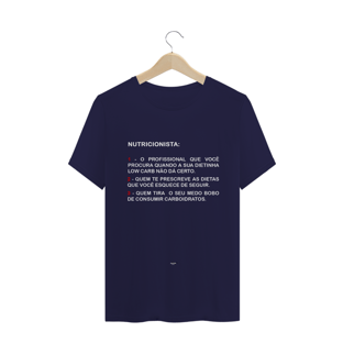 Nome do produtoCamiseta NUTRICIONISTA - BLACK
