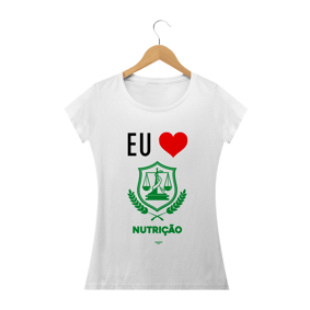 Camiseta Baby Long - EU <3 NUTRIÇÃO - WHITE