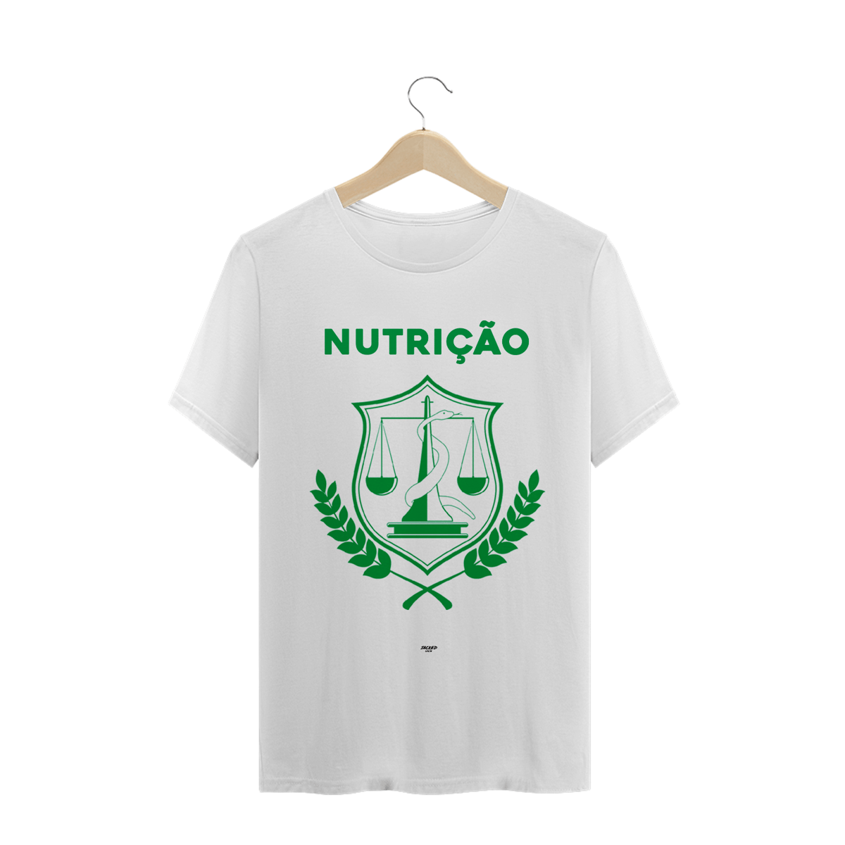 Nome do produto: Camiseta - NUTRIÇÃO LOGO - WHITE