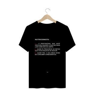 Nome do produtoCamiseta NUTRICIONISTA - BLACK