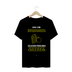 Camiseta - SOU UM NUTRICIONISTA.. - (Yellow Outline)