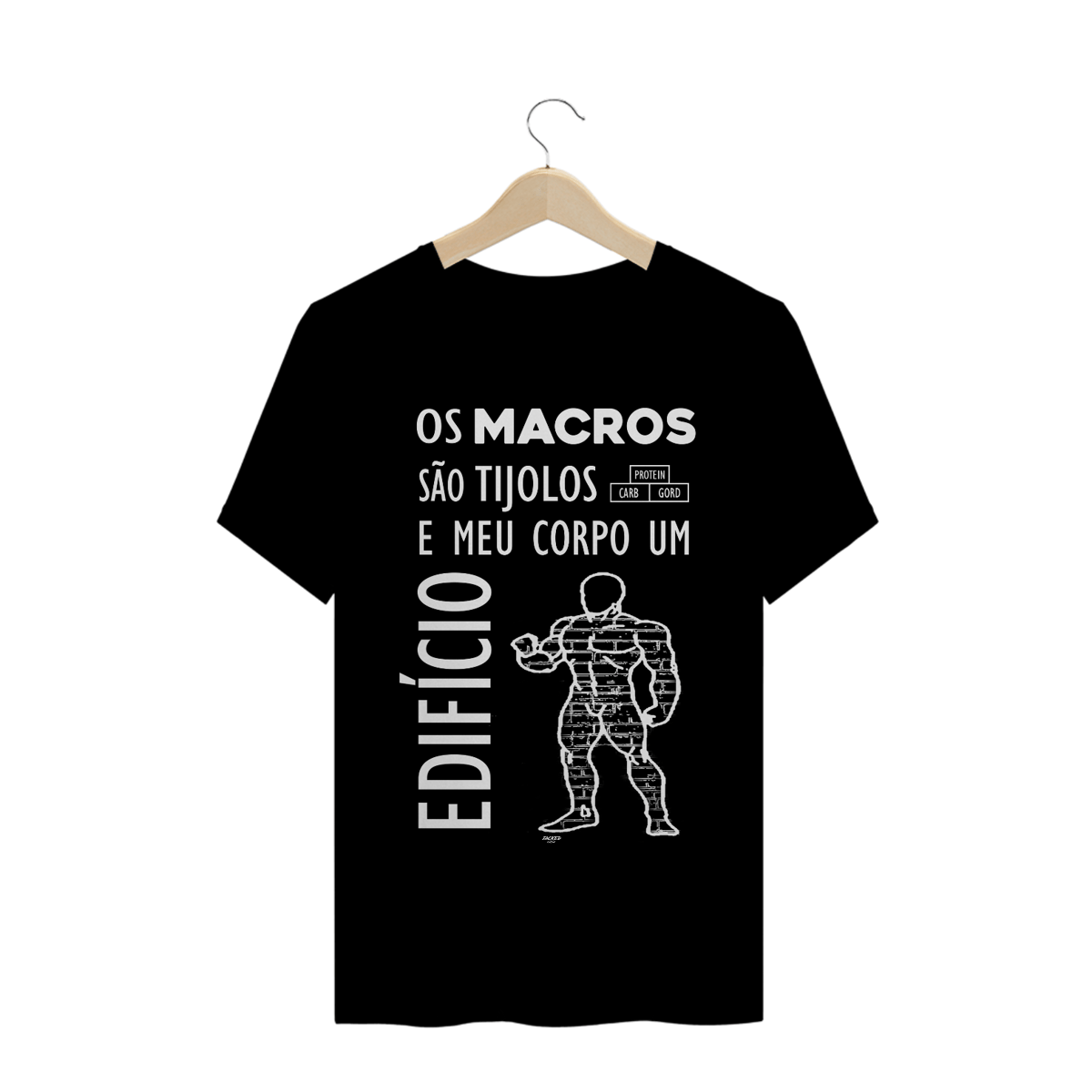 Nome do produto: Camiseta MACROS - Black