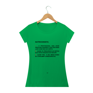 Nome do produtoCamiseta Baby Long - NUTRICIONISTA - WHITE