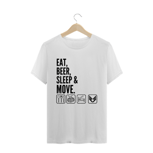 Nome do produtoCamiseta Premium Eat,drink & Move Branca