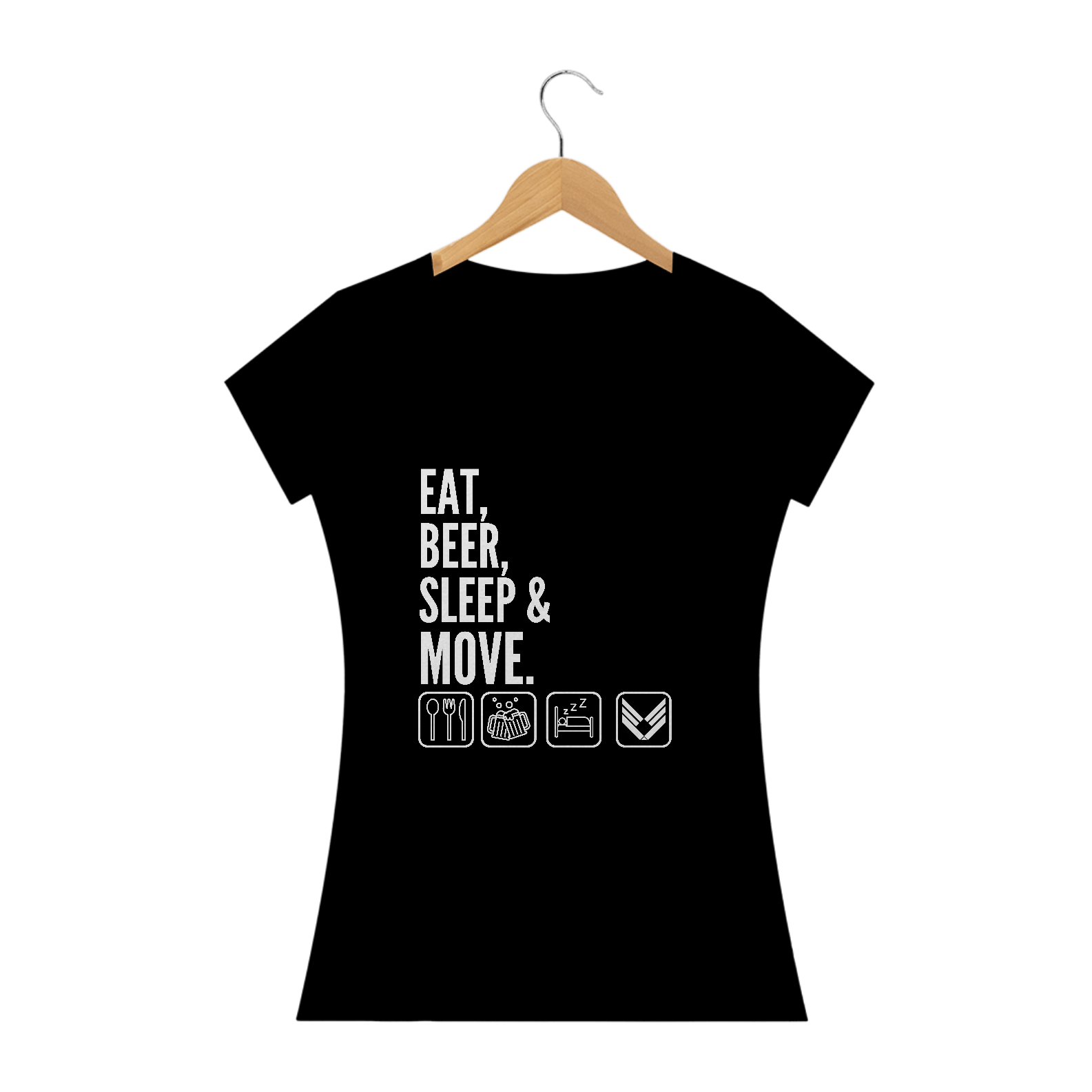 Babylook Eat,beer & Move Premium Preta