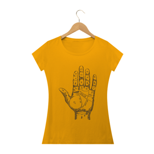 Nome do produtoCamiseta Fem. Babylook - Quirologia - Leitura das Mãos