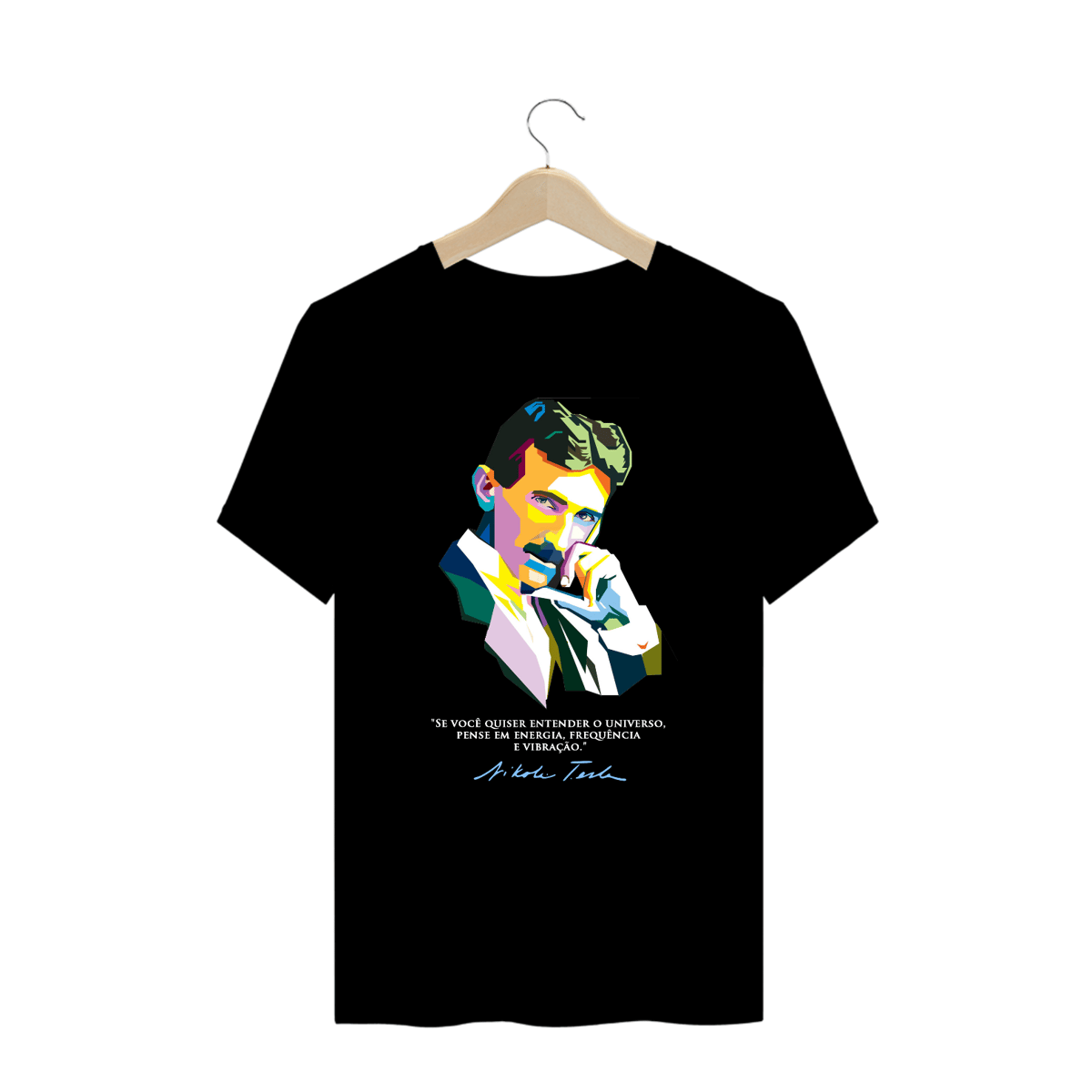 Nome do produto: Cam. Plus Size Unissex - Nikola Tesla