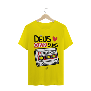 Nome do produto CAMISA DEUS AMA OUVIR A SUAS ORAÇÕES MASCULINA