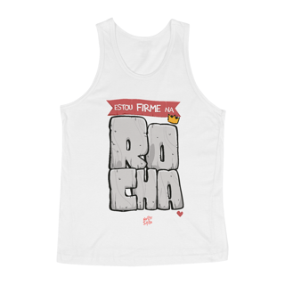 Nome do produto CAMISA ESTOU FIRME NA ROCHA REGATA MASCULINA