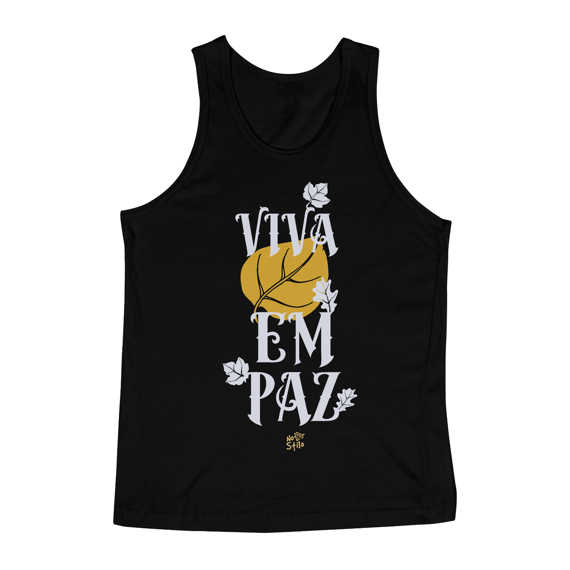 CAMISA VIVA EM PAZ REGATA MASCULINA