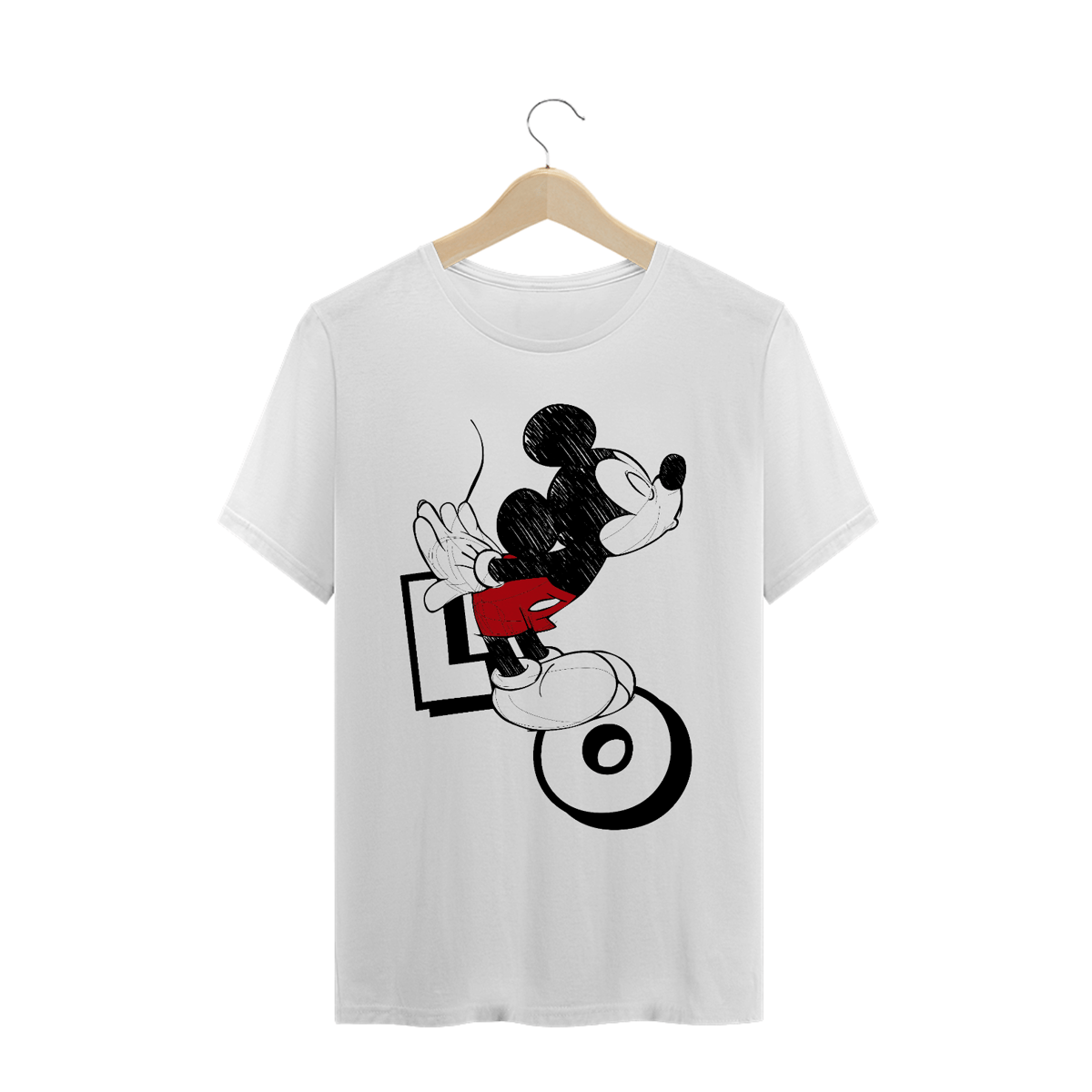 Nome do produto: T-Shirt Mickey Namorados LO (Branca)