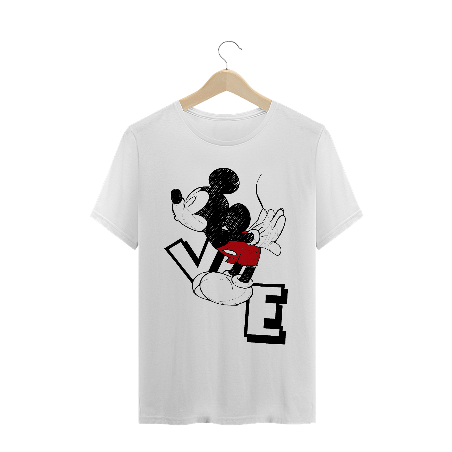 T-Shirt Mickey Namorados VE (Branca)