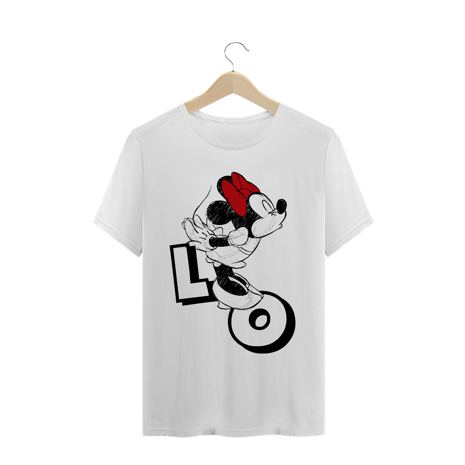 T-Shirt Minnie Namorados LO (Branca)