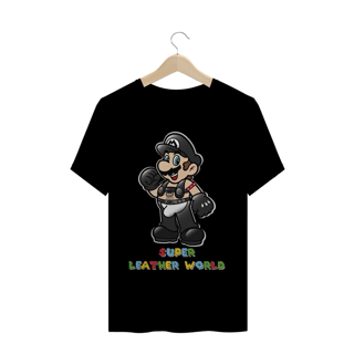 T-Shirt Super Mario Leather World (Preta)