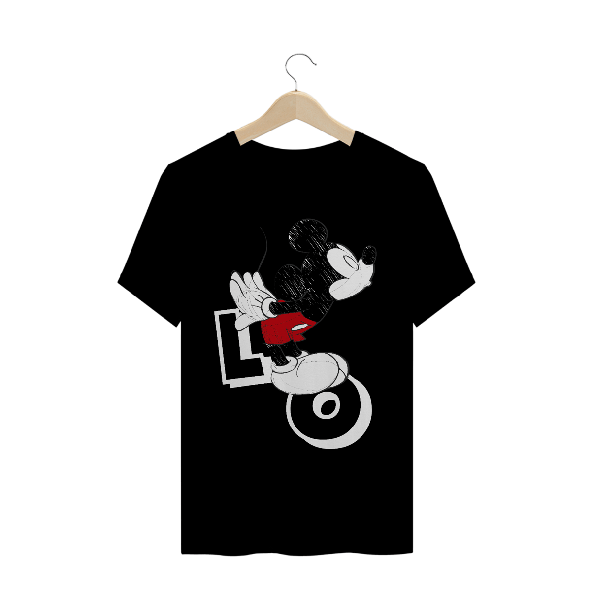 Nome do produto: T-Shirt Mickey Namorados LO (Preta)