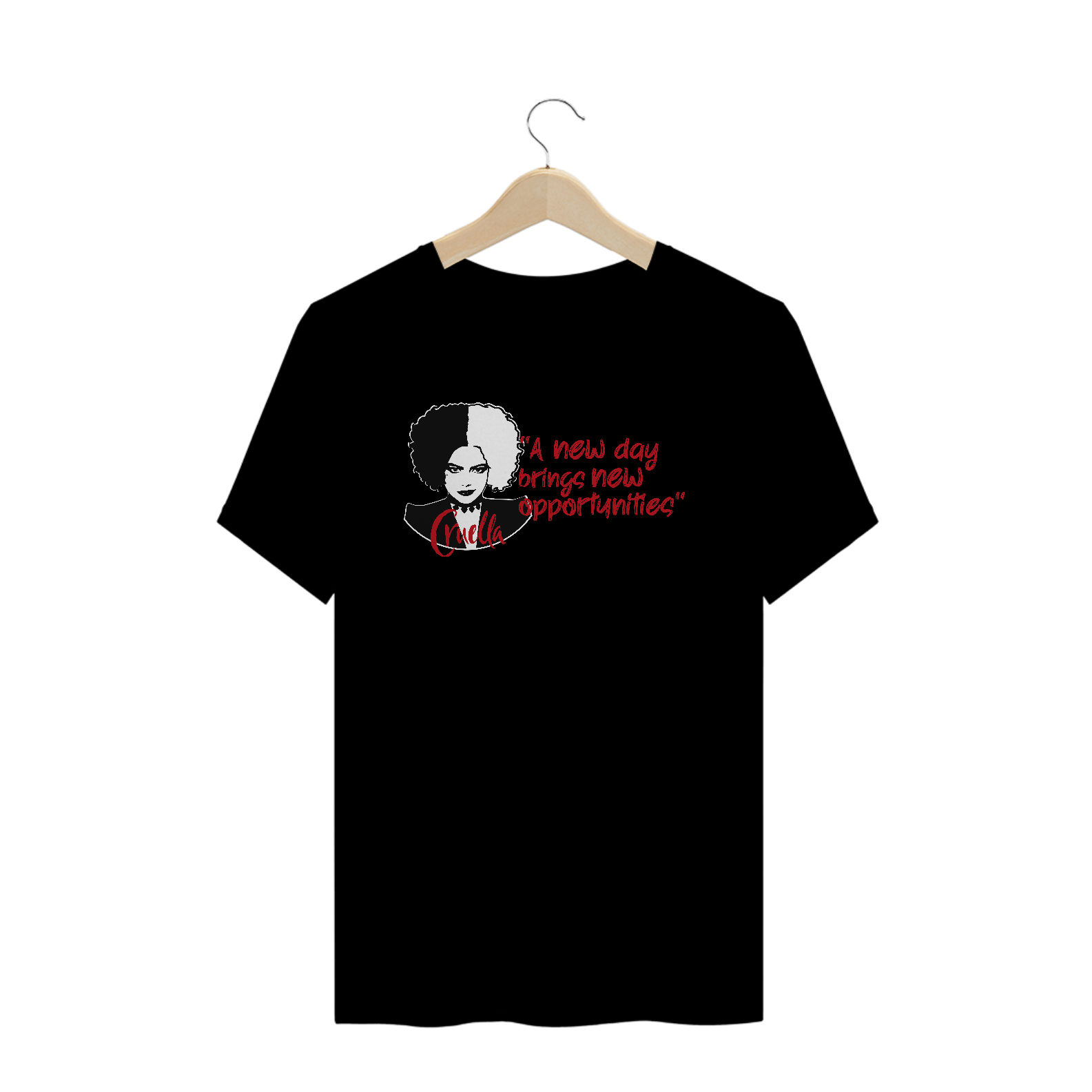 T-Shirt Cruella (Preta)