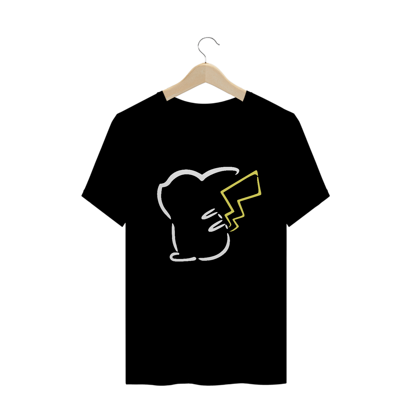 Pikachu White Silhouette