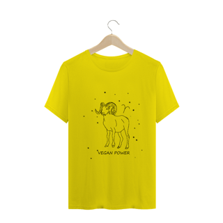 Nome do produto Camiseta Unissex | Áries | Vegan Power | P&B 