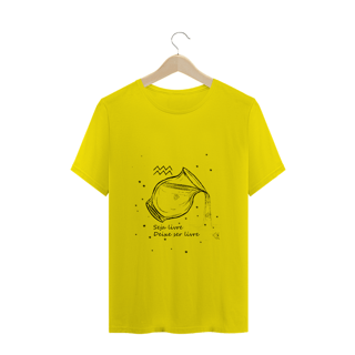 Nome do produto Camiseta Unissex | Aquário | Seja livre, Deixe ser livre | P&B 