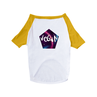 Nome do produto Camiseta para Pet | Vegan Astral | Pentágono