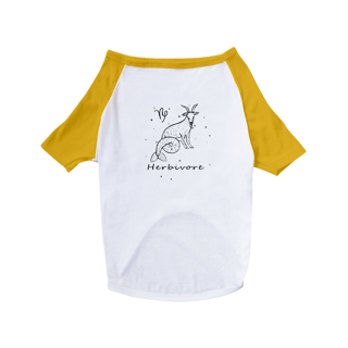 Nome do produto Camiseta para Pet | Capricórnio | Herbivore | P&B