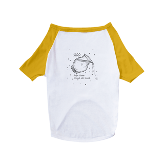 Nome do produto Camiseta para Pet | Aquário | Seja livre, Deixe ser livre | P&B