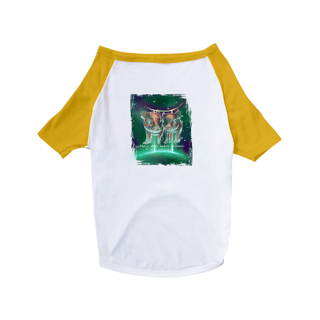 Nome do produto Camiseta para Pet | Gêmeos | Meus dois lados gritam: GO VEGAN! | Color