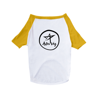 Nome do produto Camiseta para Pet | Logo P&B | AstroVeg