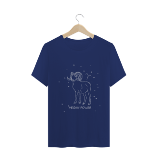 Nome do produto Camiseta Unissex | Áries | Vegan Power | P&B