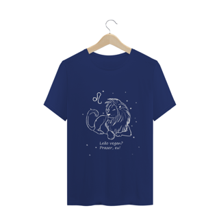 Nome do produto Camiseta Unissex | Leão | Leão vegan? Prazer, eu! | P&B