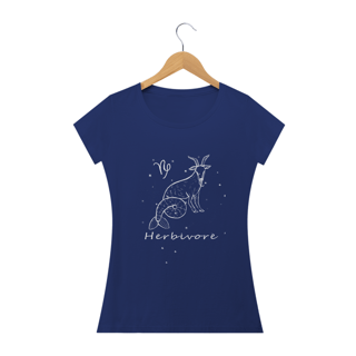 Nome do produto Camiseta Baby Long | Capricórnio | Herbivore | P&B 