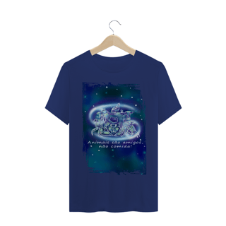 Nome do produto Camiseta Unissex | Câncer | Animais são amigos, não comida! | Color