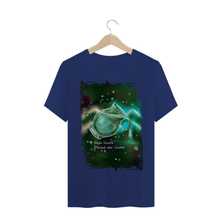 Nome do produto Camiseta Unissex | Aquário | Seja livre, Deixe ser livre | Color