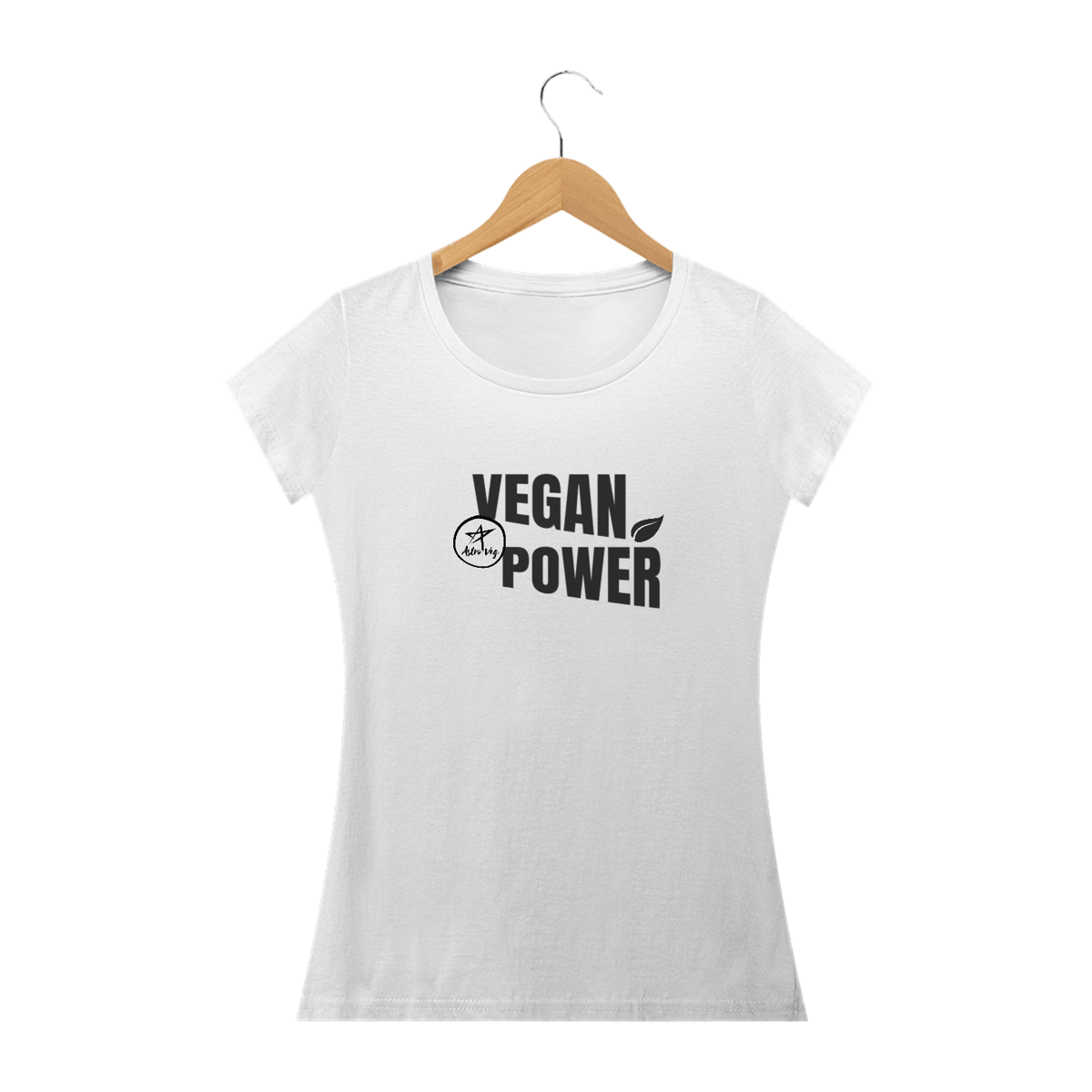 Nome do produto: Camiseta Baby Long | VEGAN POWER | AstroVeg