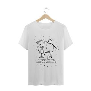 Nome do produto Camiseta Unissex | Touro | Não faça rodeios, escolha o veganismo | P&B
