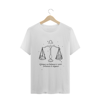 Nome do produto Camiseta Unissex | Libra | Coloque na balança e verá: O futuro é vegano! | P&B