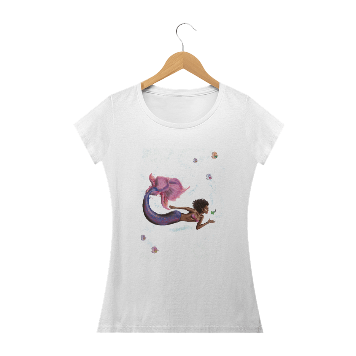 Nome do produto: Camiseta Baby Long | Sereia Vegana 