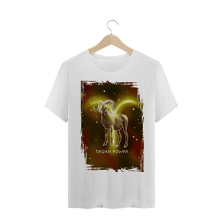 Nome do produto Camiseta Unissex | Áries | Vegan Power | Color