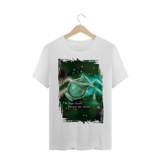 Nome do produto Camiseta Unissex | Aquário | Seja livre, Deixe ser livre | Color