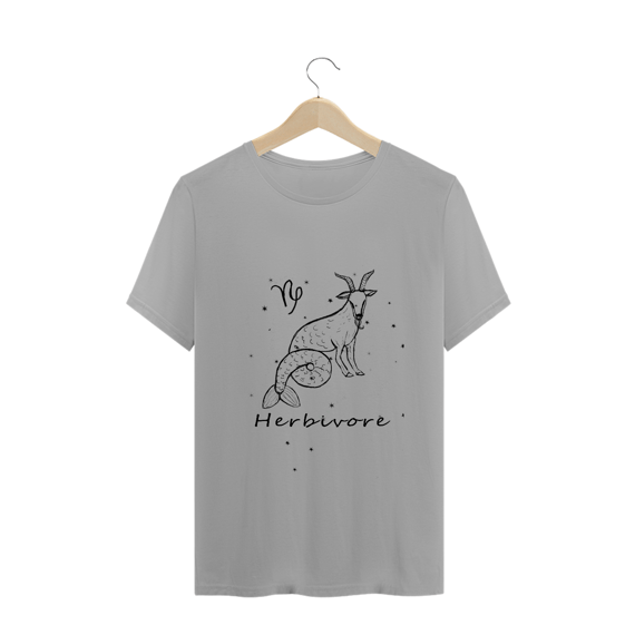 Camiseta Unissex | Capricórnio | Herbivore | P&B 